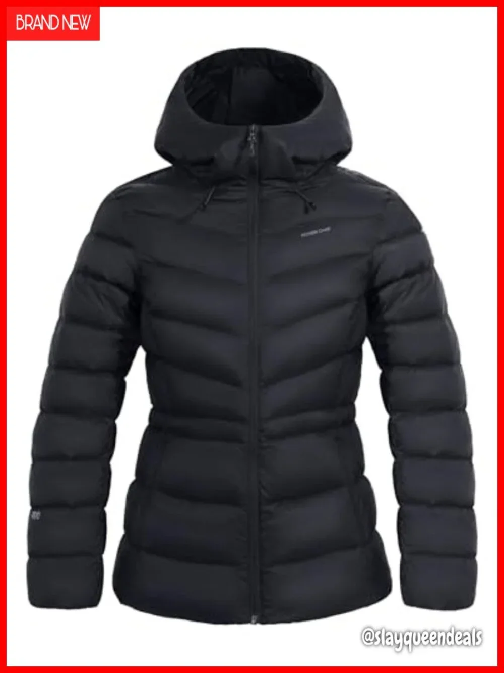 Women's Down Puffer Jacket Lightweight Hooded Winter Coat Water Repellent